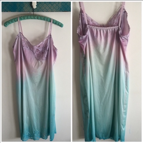 BOHEMIAN VINTAGE SLIP DRESSES Hand Dyed - Picture 11 of 12